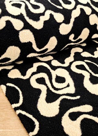 Teddy Bouclè - Waves - schwarz - creme